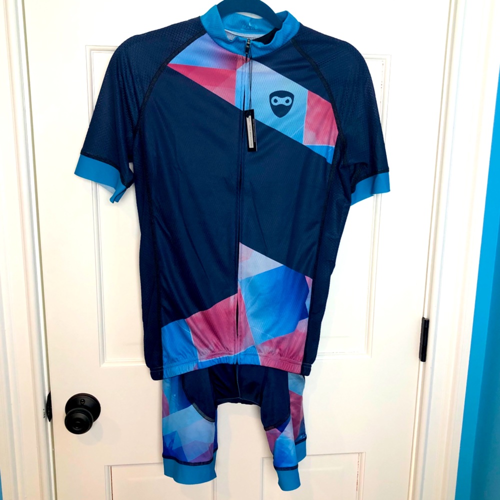 Fantom Cycling Jersey and bibs Size Large